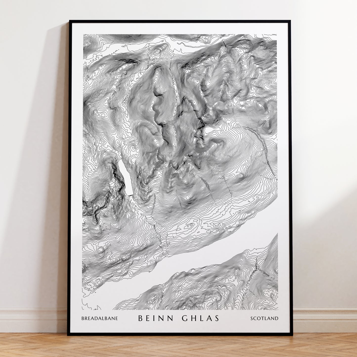 Beinn Ghlas Munro Print | Munro Map Poster