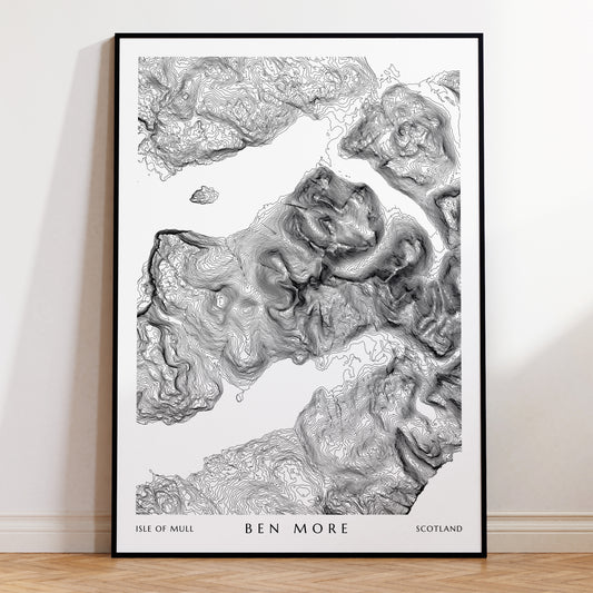 Ben More Topographic Map Print
