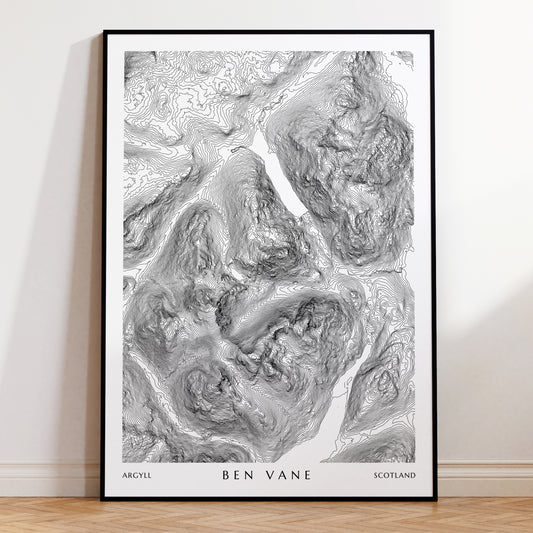 Ben Vane Munro Print | Munro Map Poster