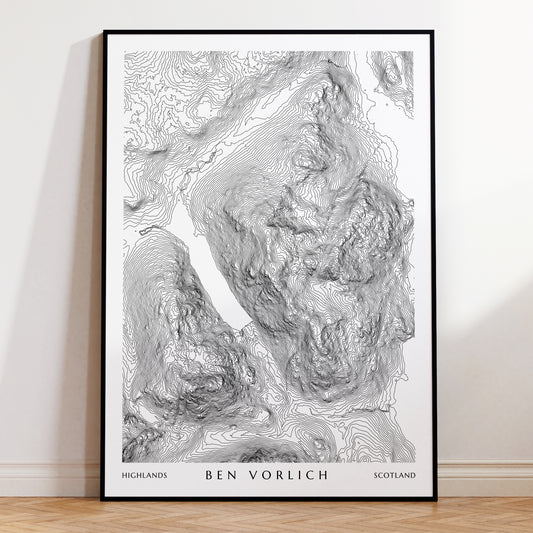 Ben Vorlich Munro Print | Munro Map Poster