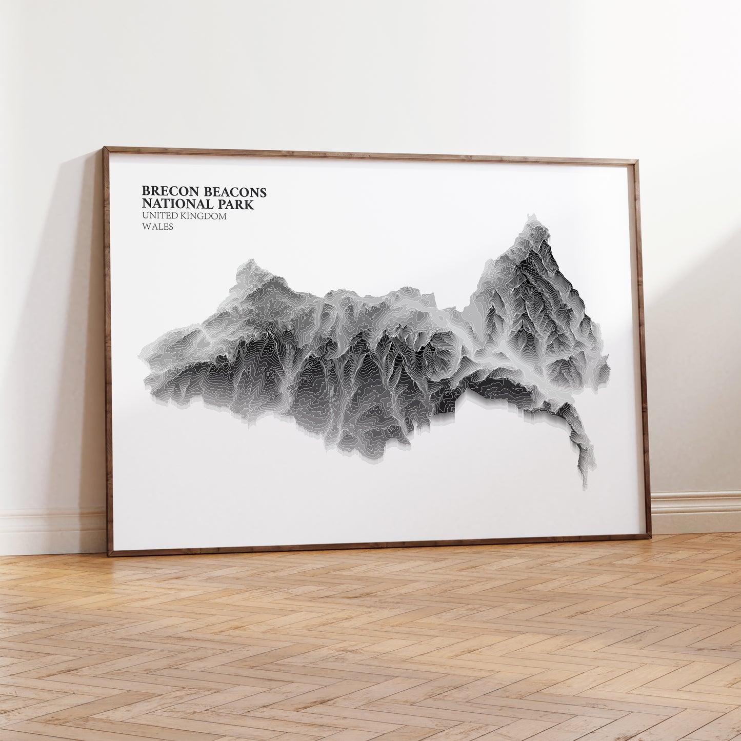 Brecon Beacons Print Topographic Map