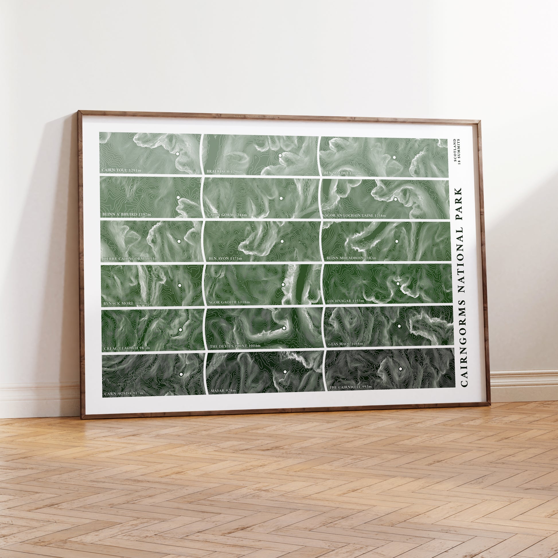 Cairngorms Munros Map