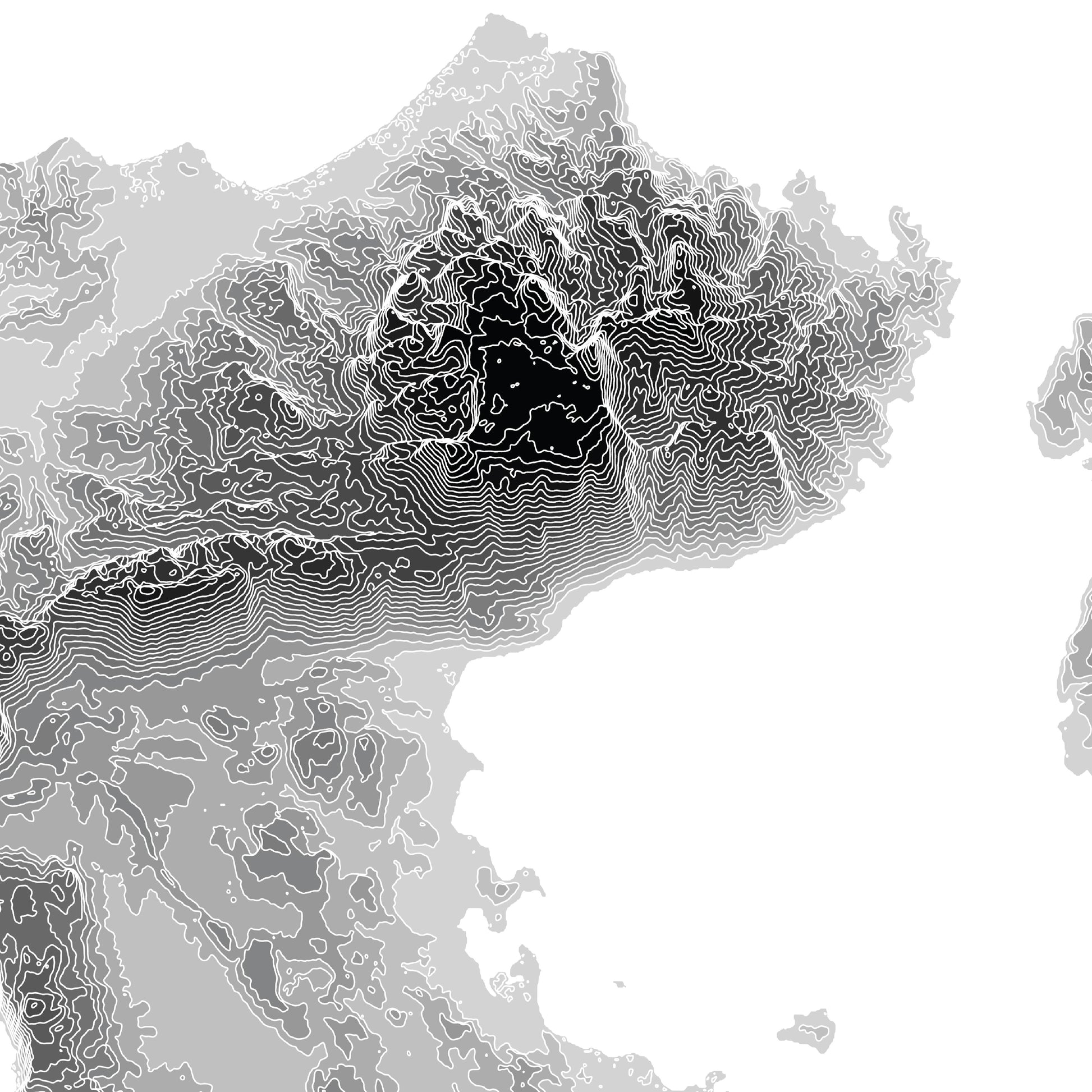 Corfu Topographic Map