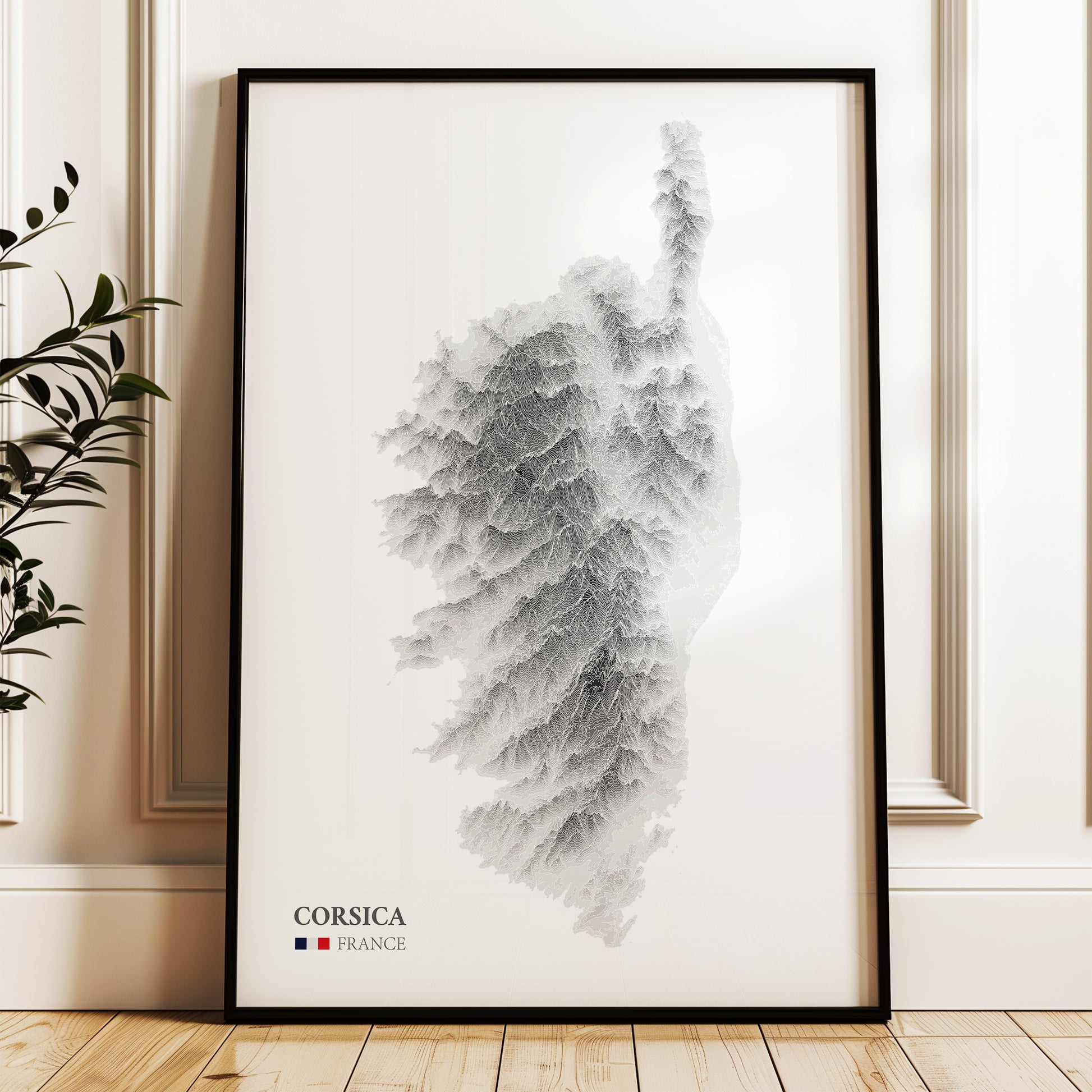 Corsica Map Print