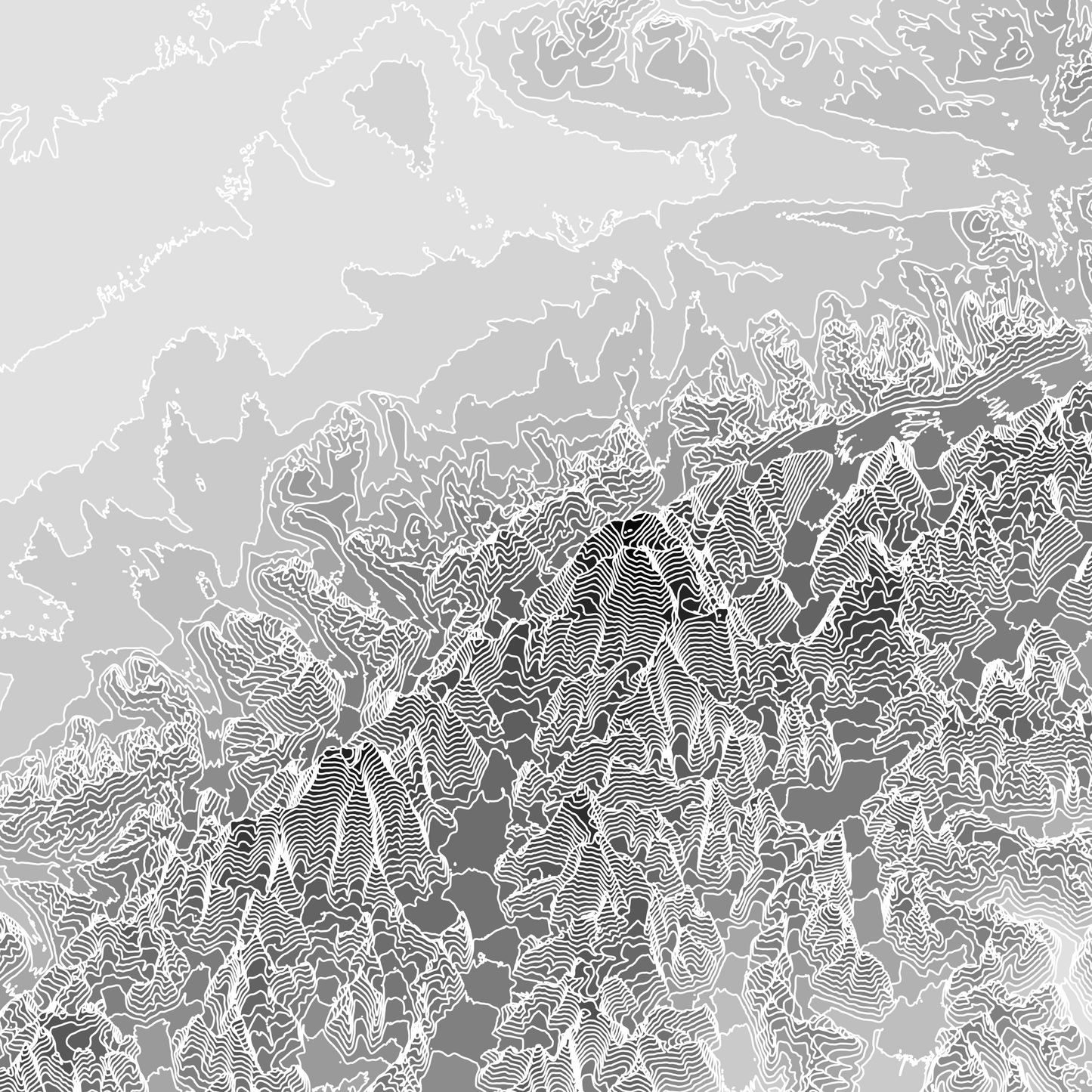 DENALI NATIONAL PARK TOPOGRAPHIC MAP