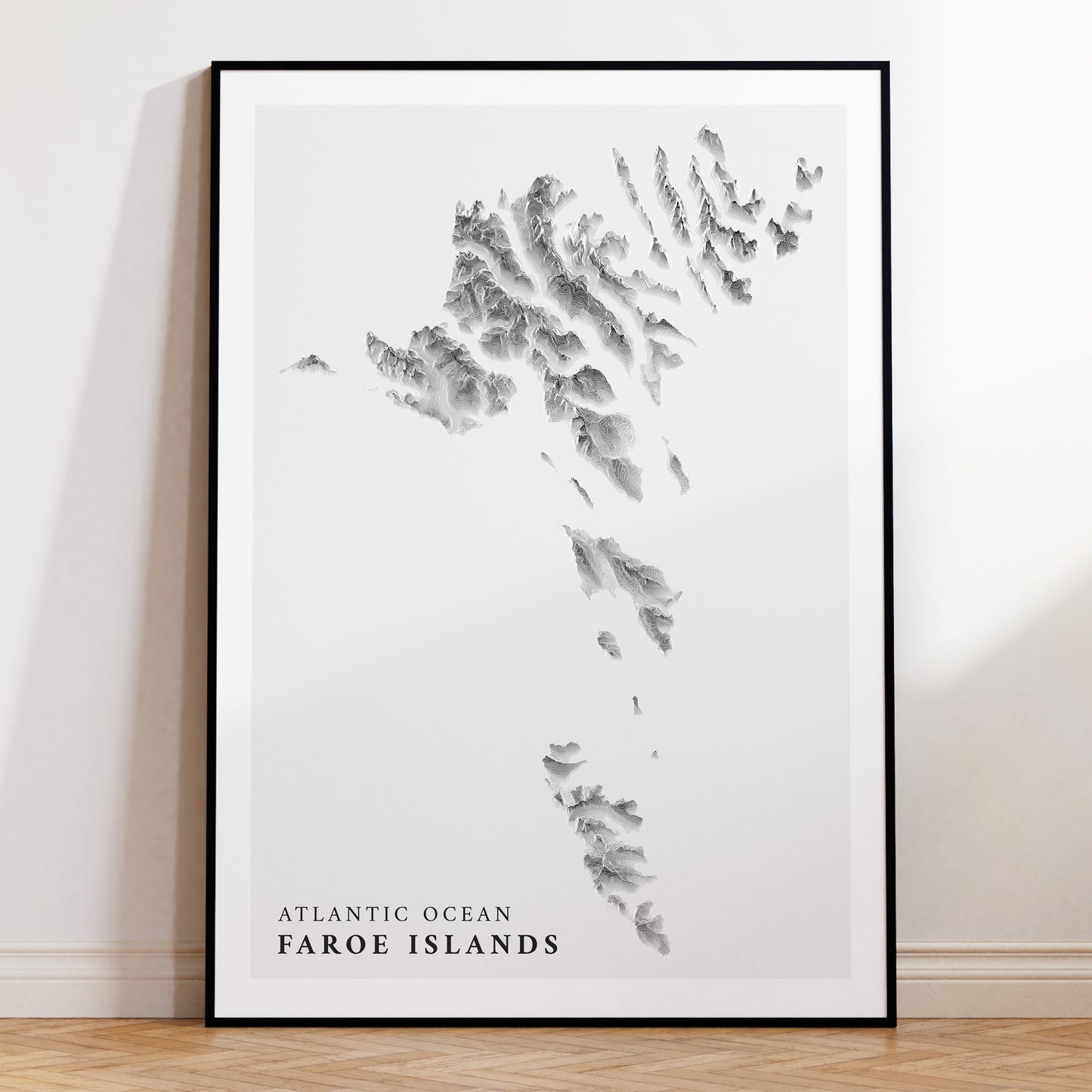 Faroe Islands Map Print