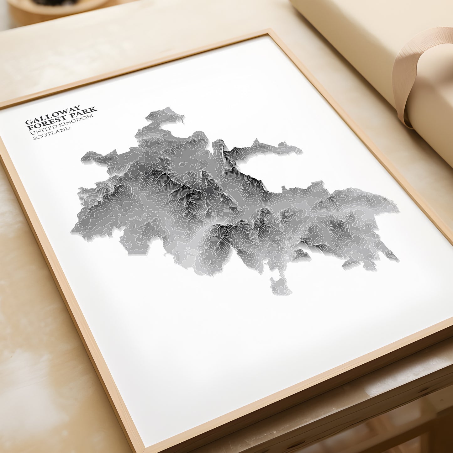 Galloway Forest National Park Map Print