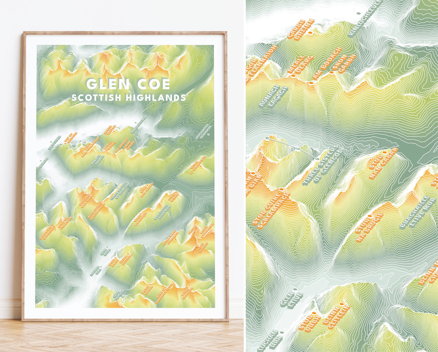 Glencoe Map Print