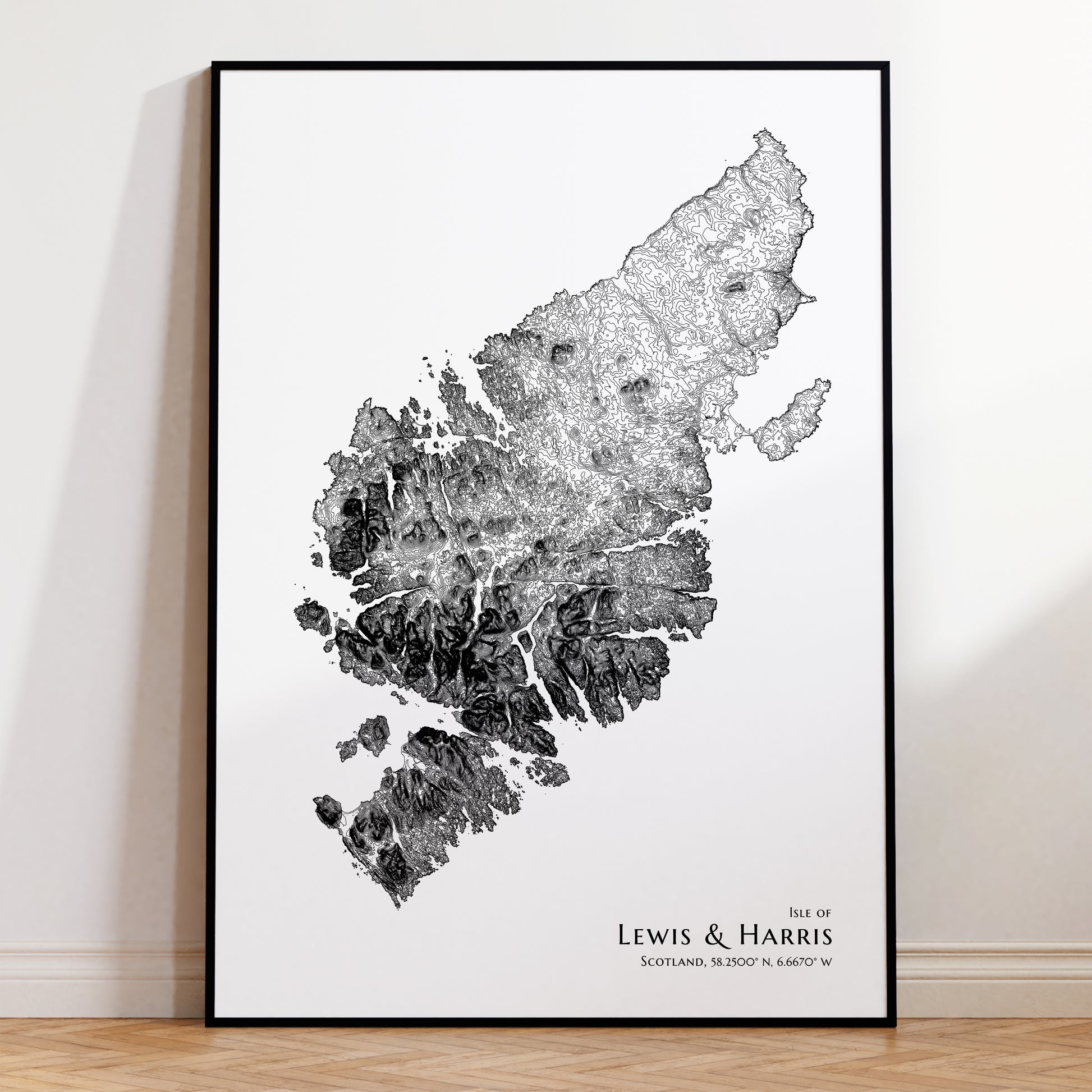Isle of Lewis and Harris Map Poster