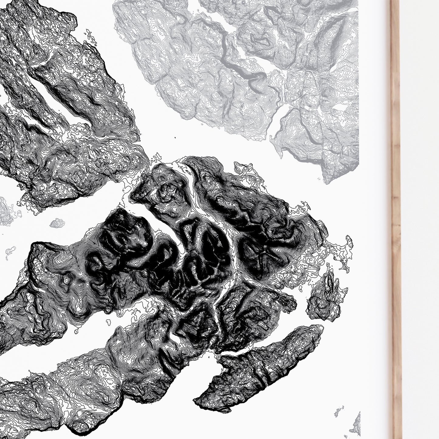 Isle of Mull Map Poster Topographic Print