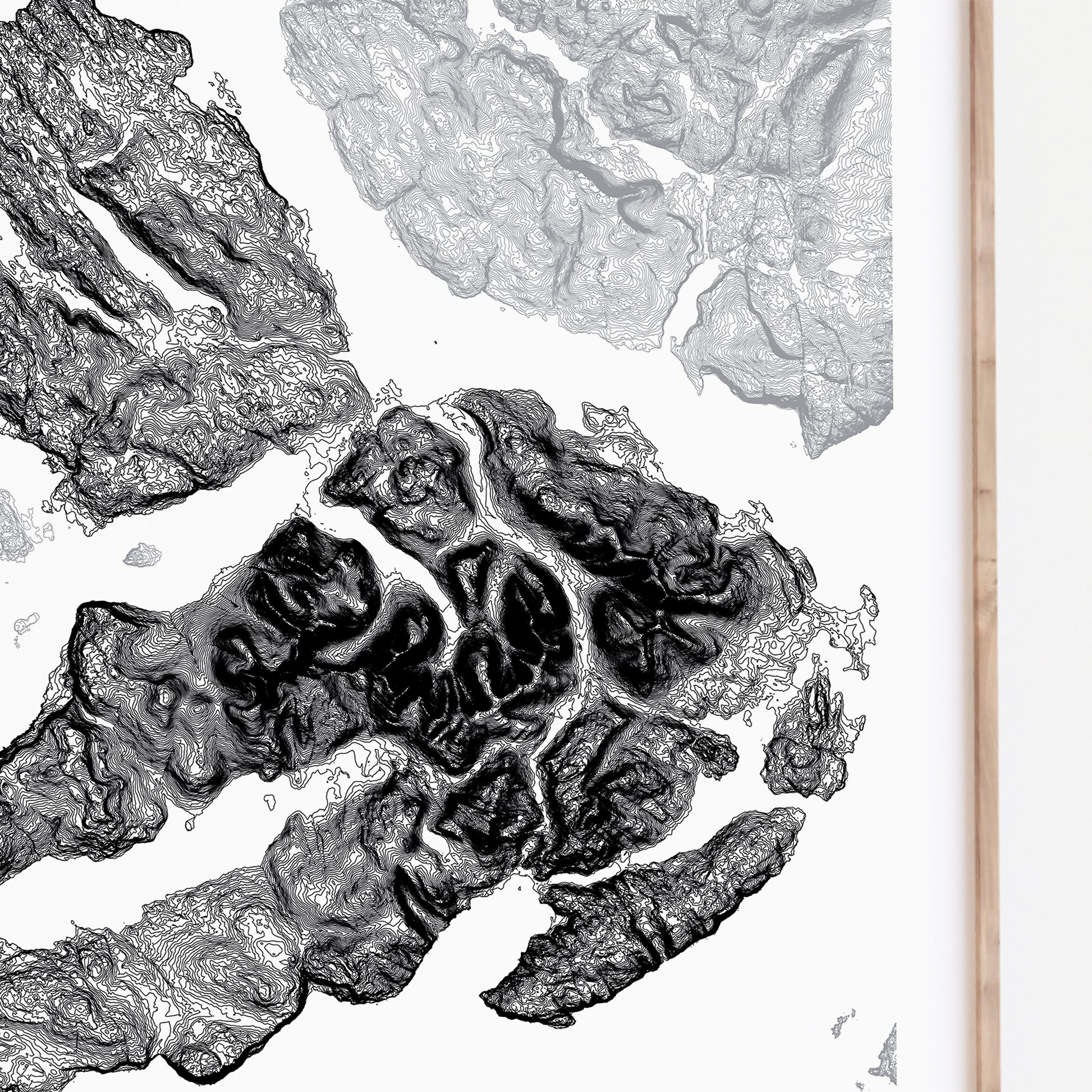 Isle of Mull Map Poster Topographic Print