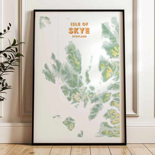 Isle of skye Map Poster