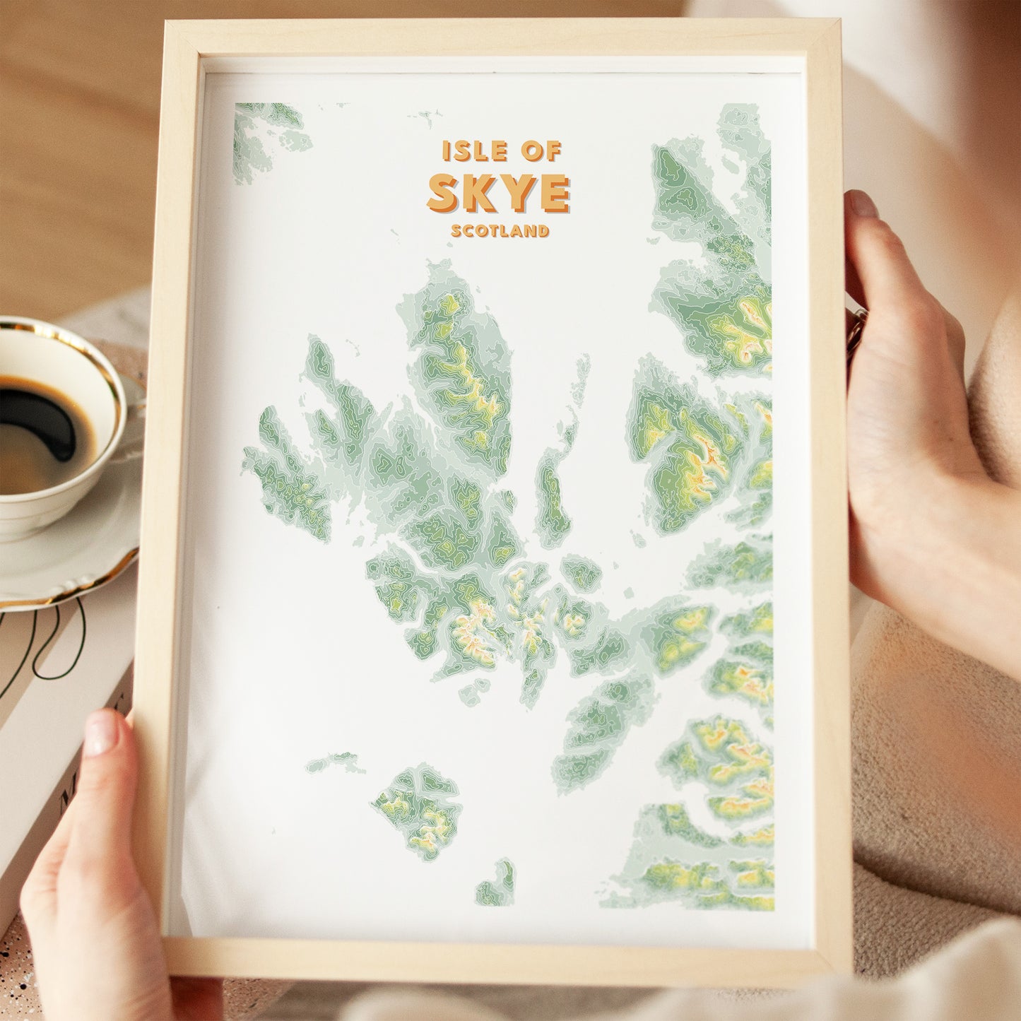 Isle of skye print Map