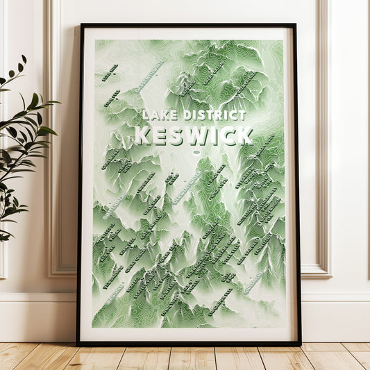 Keswick Print Lake District Poster