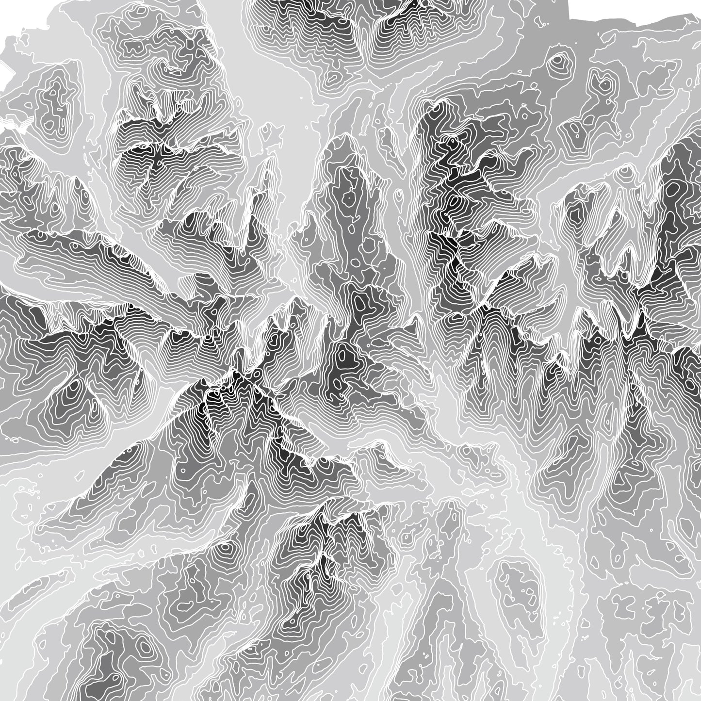 The Lake District Poster National Park Topographic Map