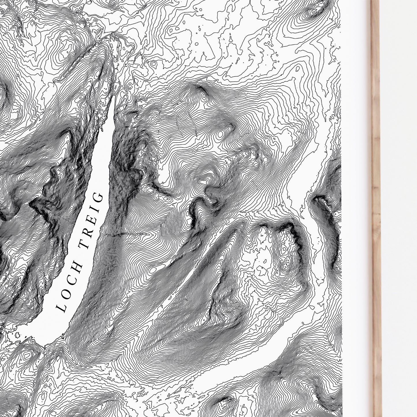 Loch Treig Print Topographic Map