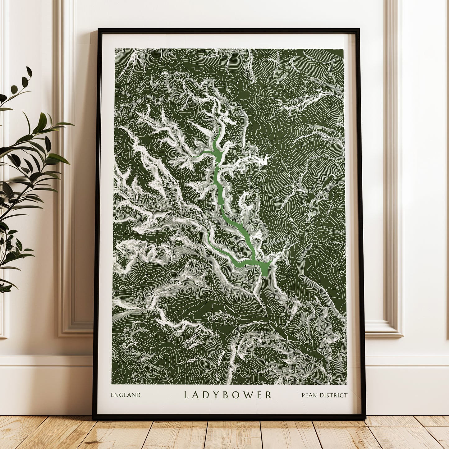 Ladybower Reservoir Poster Peak District Print