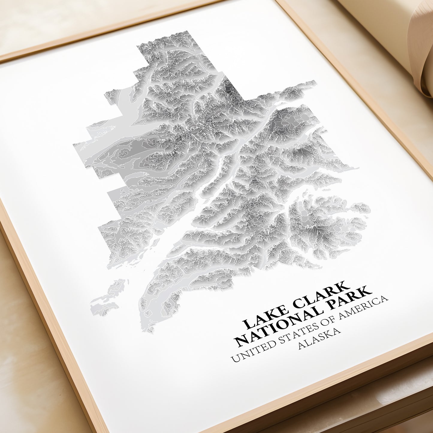 Lake Clark Alaska Travel Poster