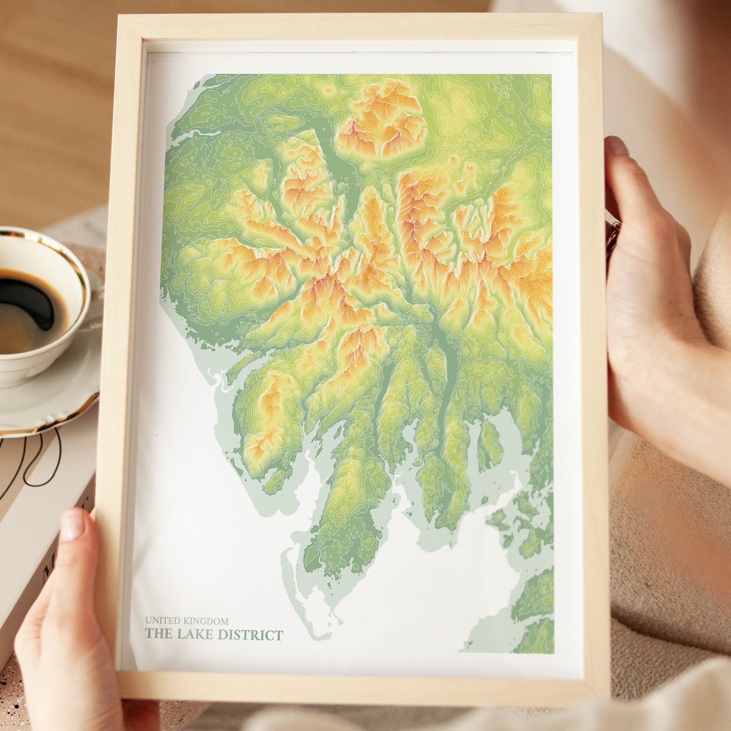 Lake District Print Topographic  Map