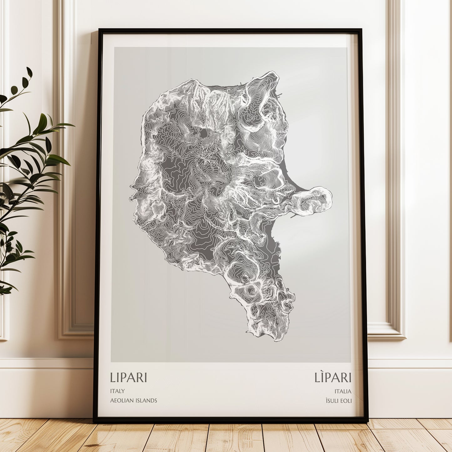 Lipari Map Print