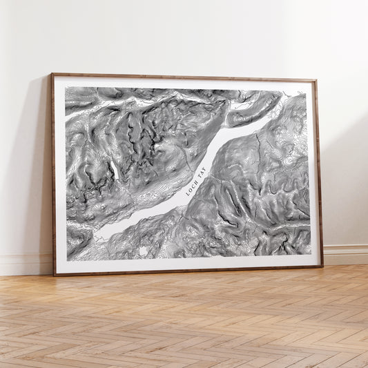 Loch Tay Print Topographic Map
