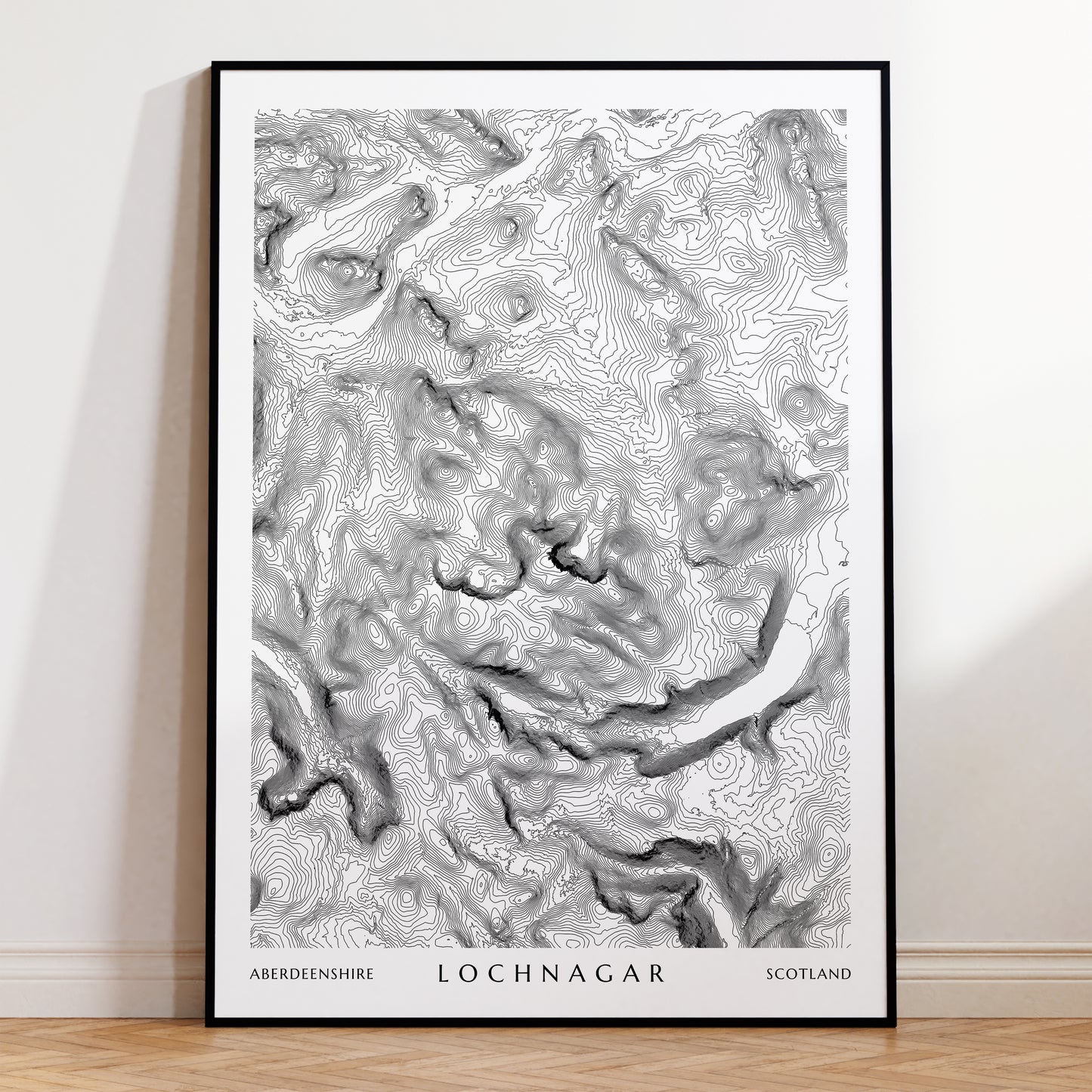 Lochnagar Munro Print | Munro Map Poster