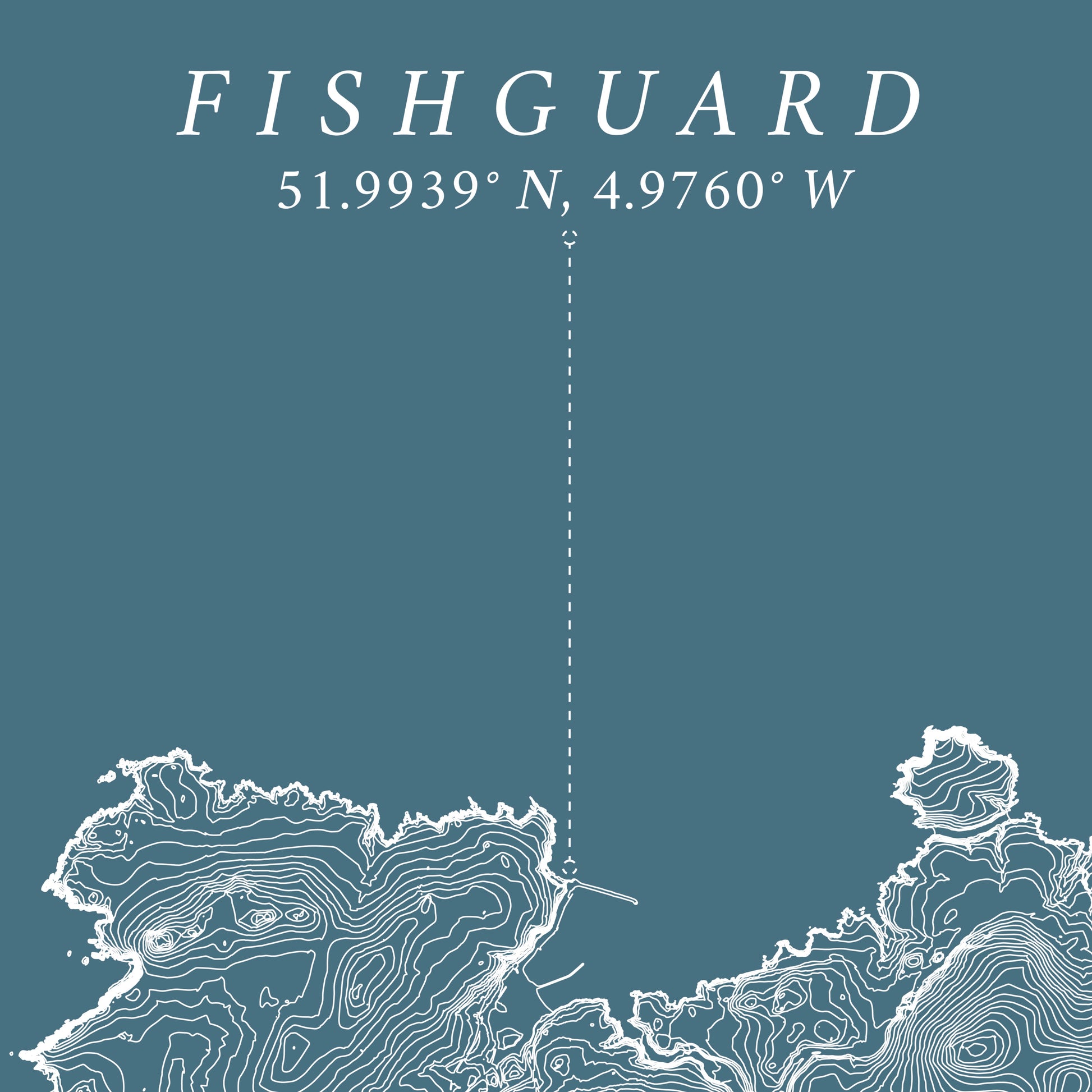 Map of Fishguard Poster
