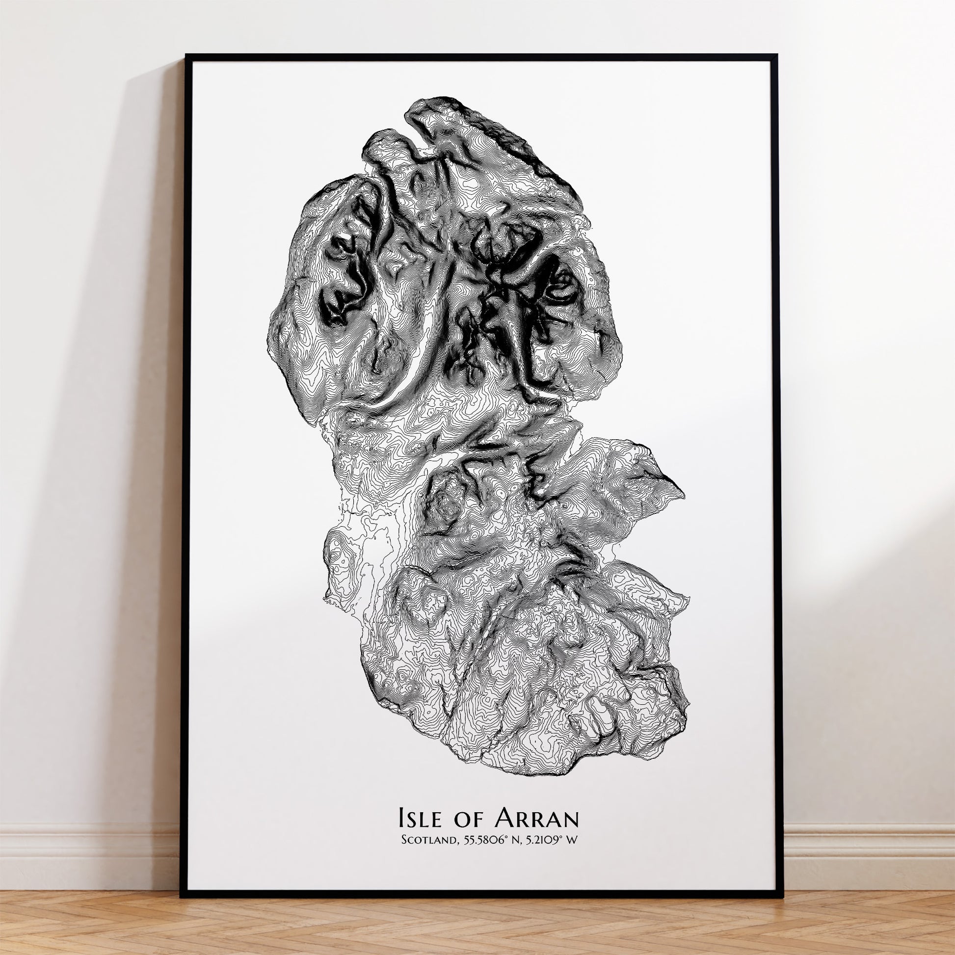 Map of Isle of Arran Poster Print