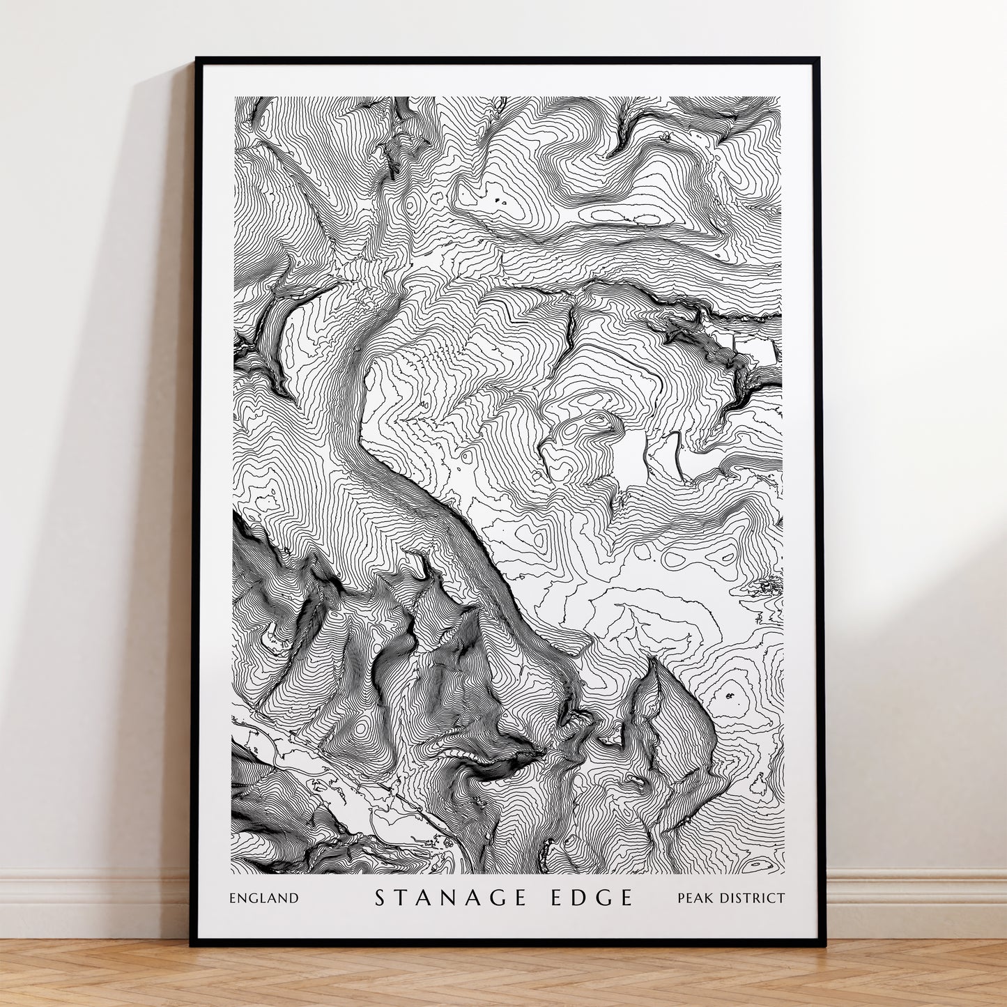 Map of Stanage Edge