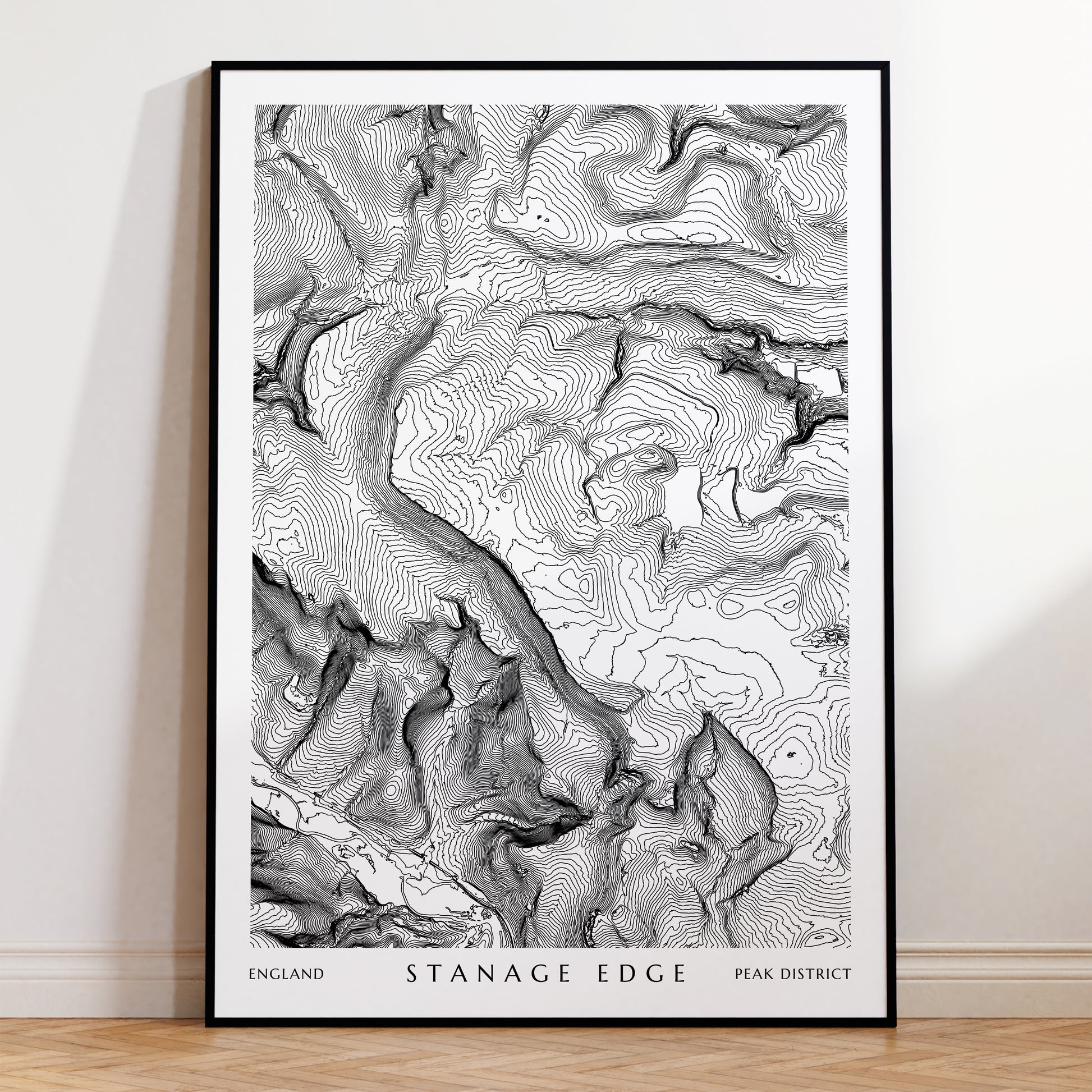 Map of Stanage Edge