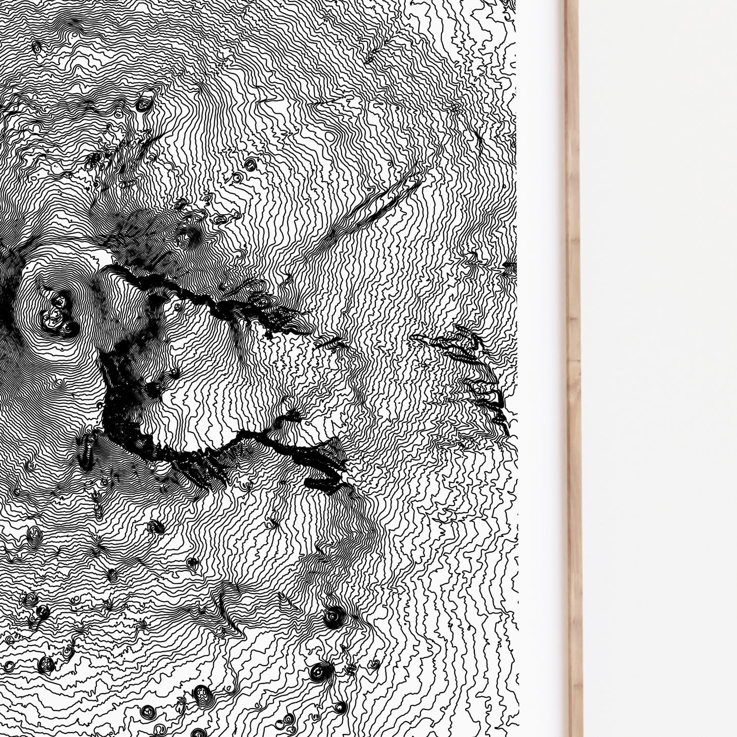 Mount Etna Topographic Map Print