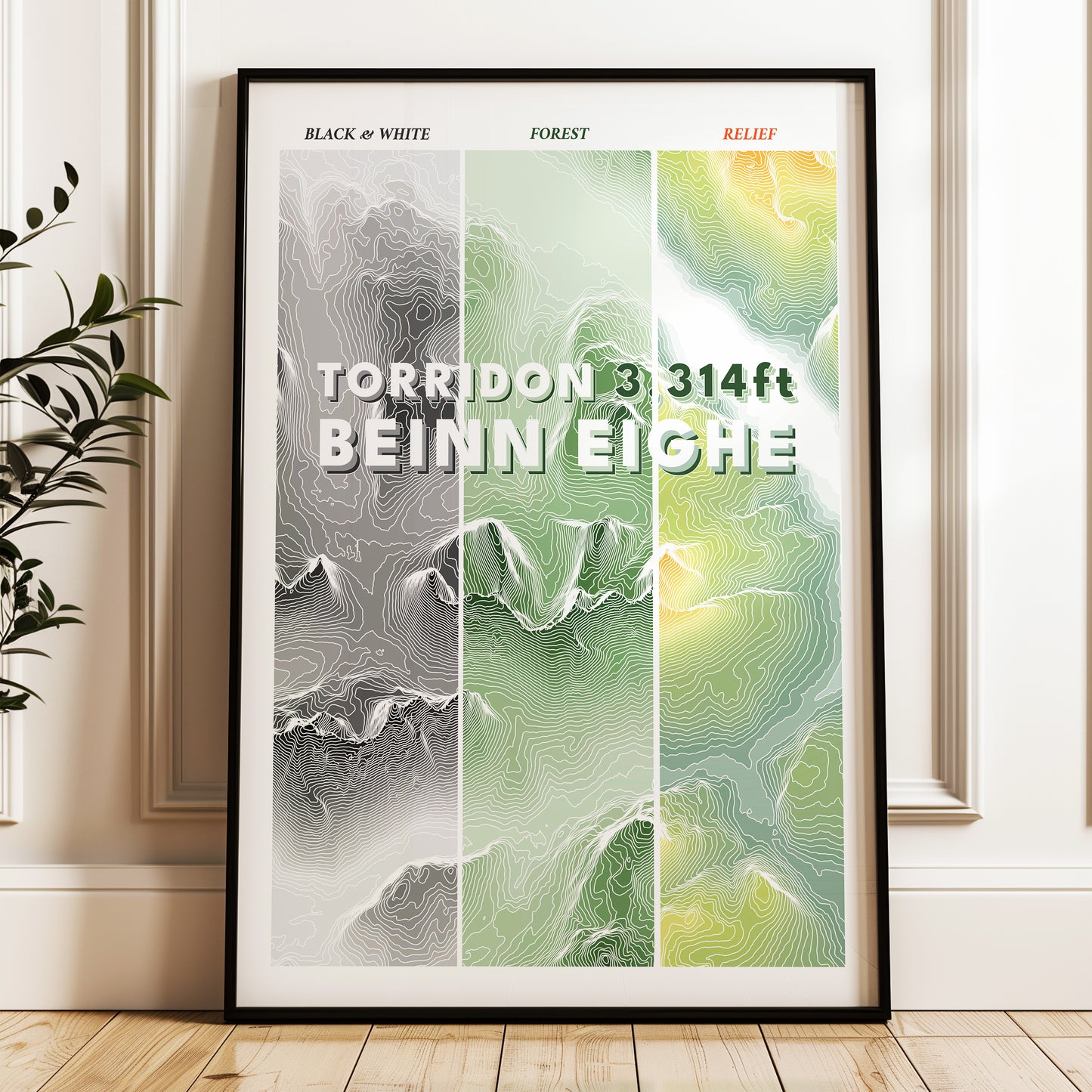 Munro Map Poster