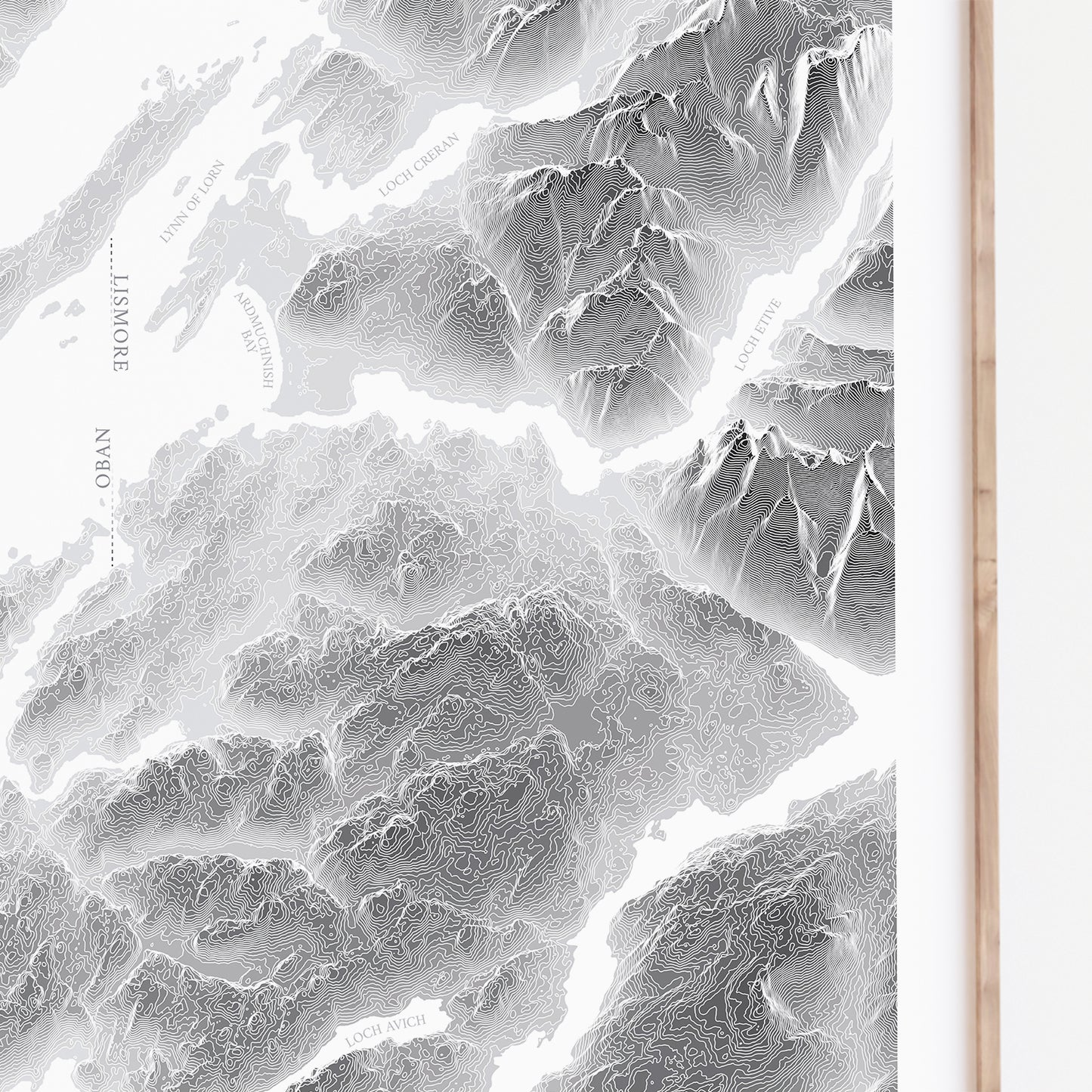 Oban Print Argyll & Bute Topographic Map