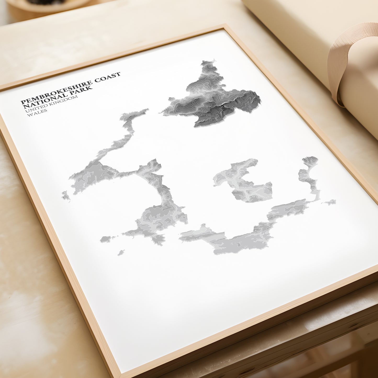 Pembrokeshire Coast National Park Print Topographic Map