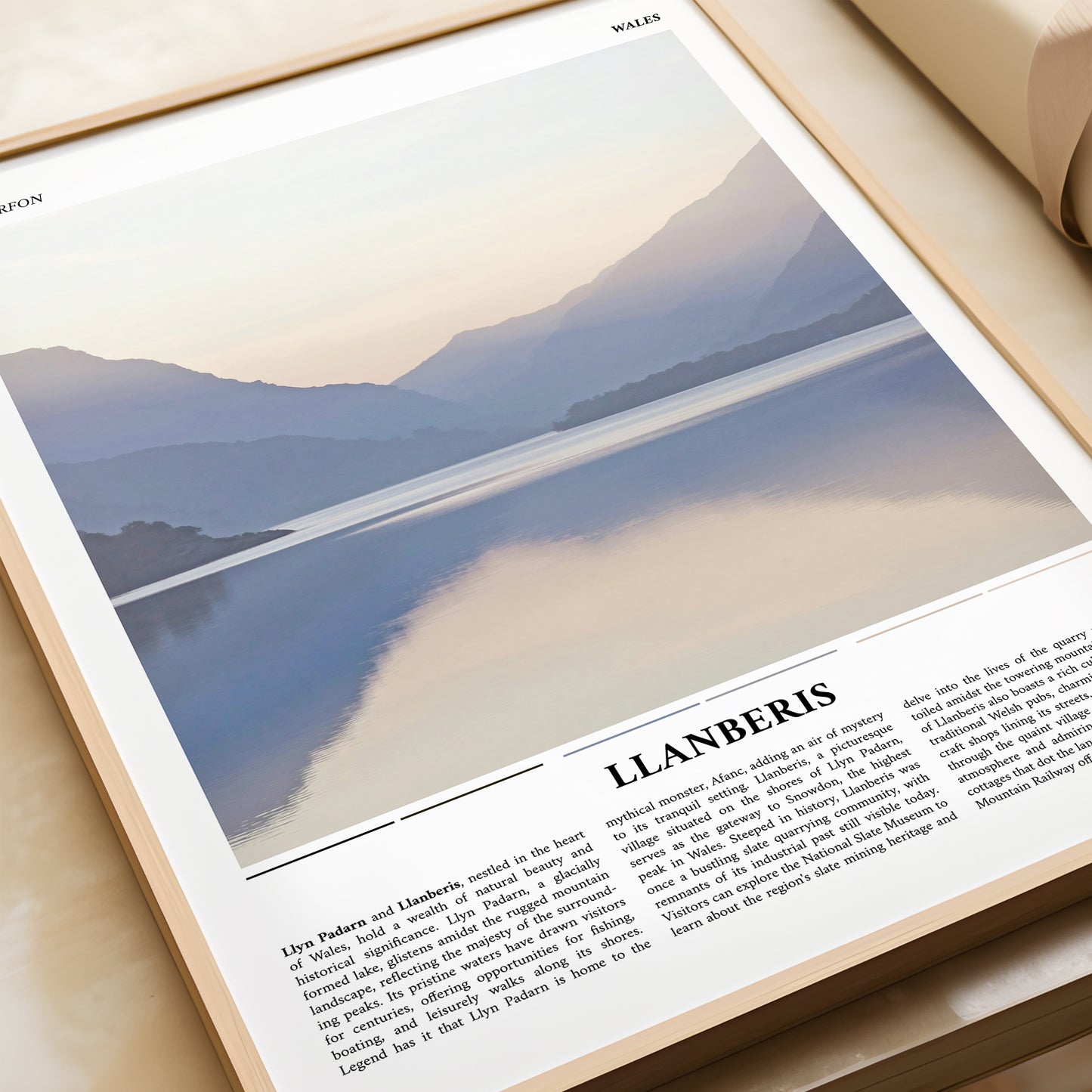 Wales Painting Style Travel Poster Print