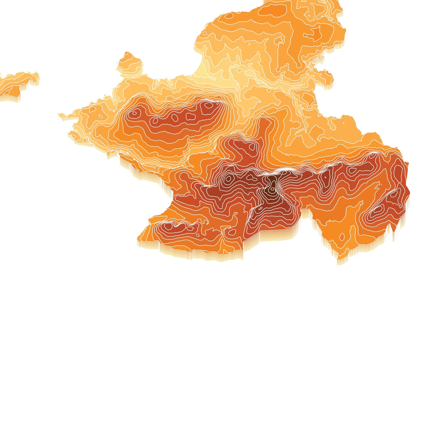 Pembrokeshire Coast National Park Print Topographic Map