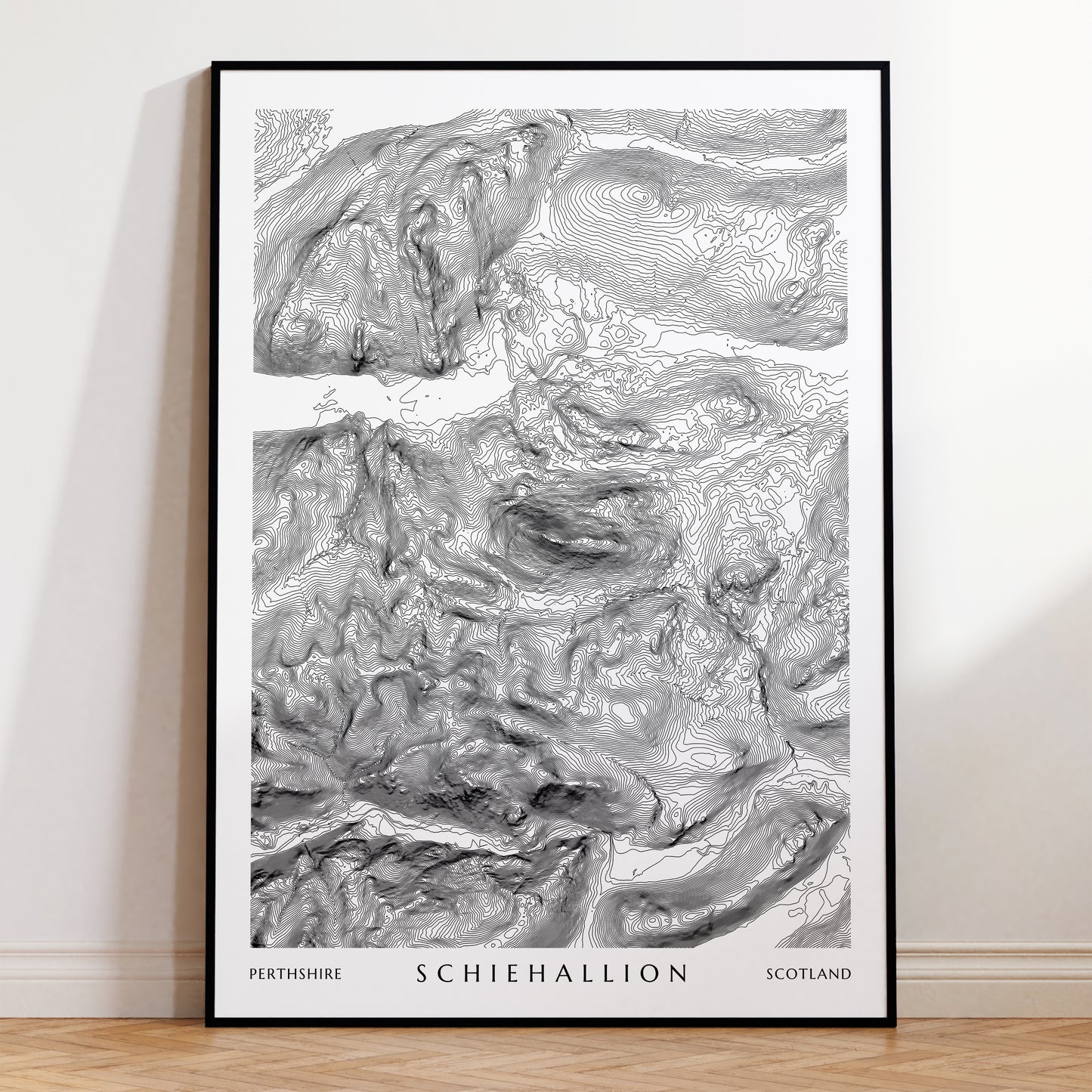 Schiehallion Munro Print | Topographic Munro Map Poster