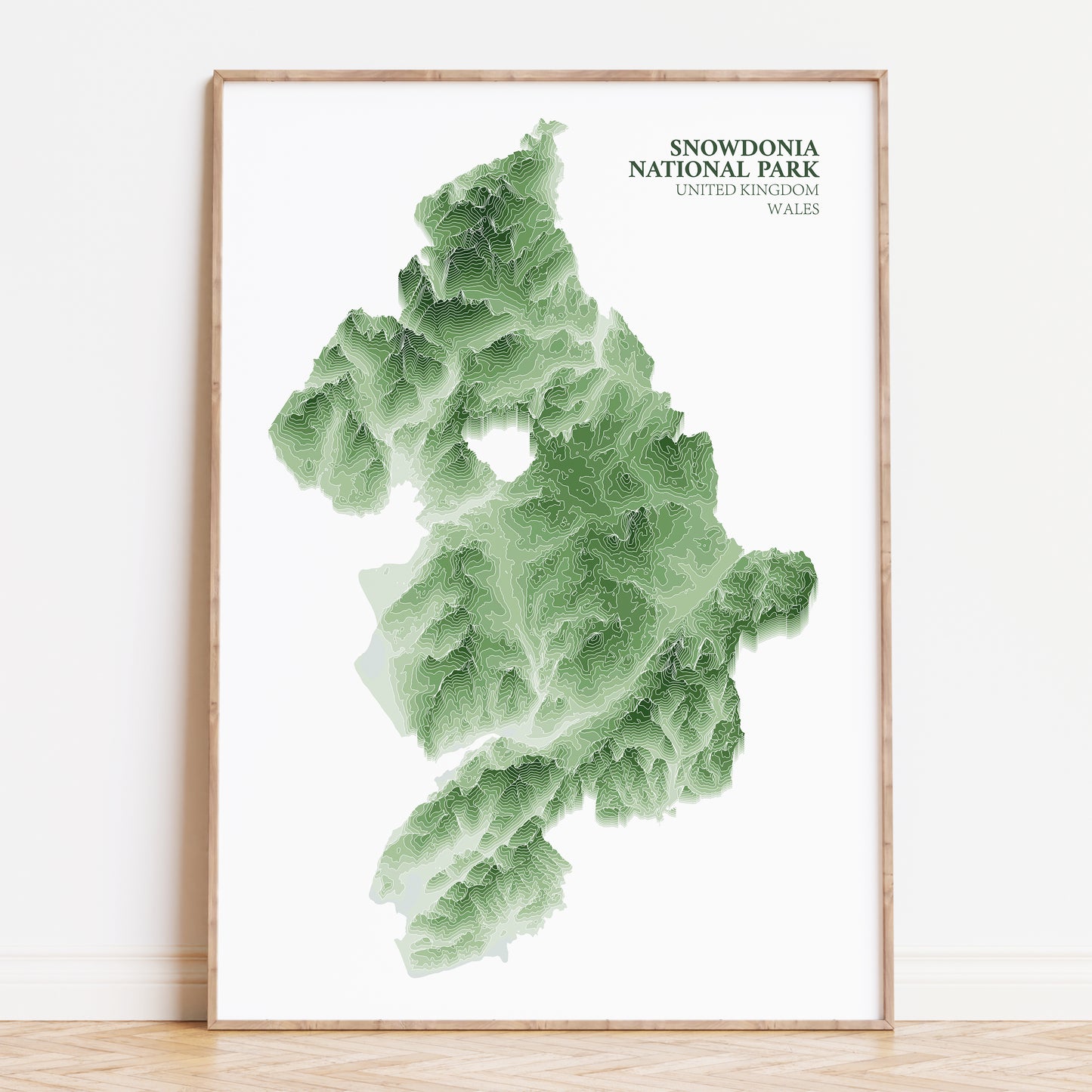 Snowdonia Map Poster