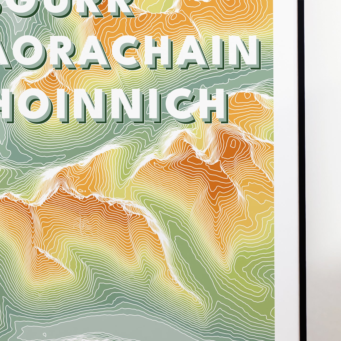 Sgurr_a_Chaorachain_Choinnich_TOpographic_Map_Print