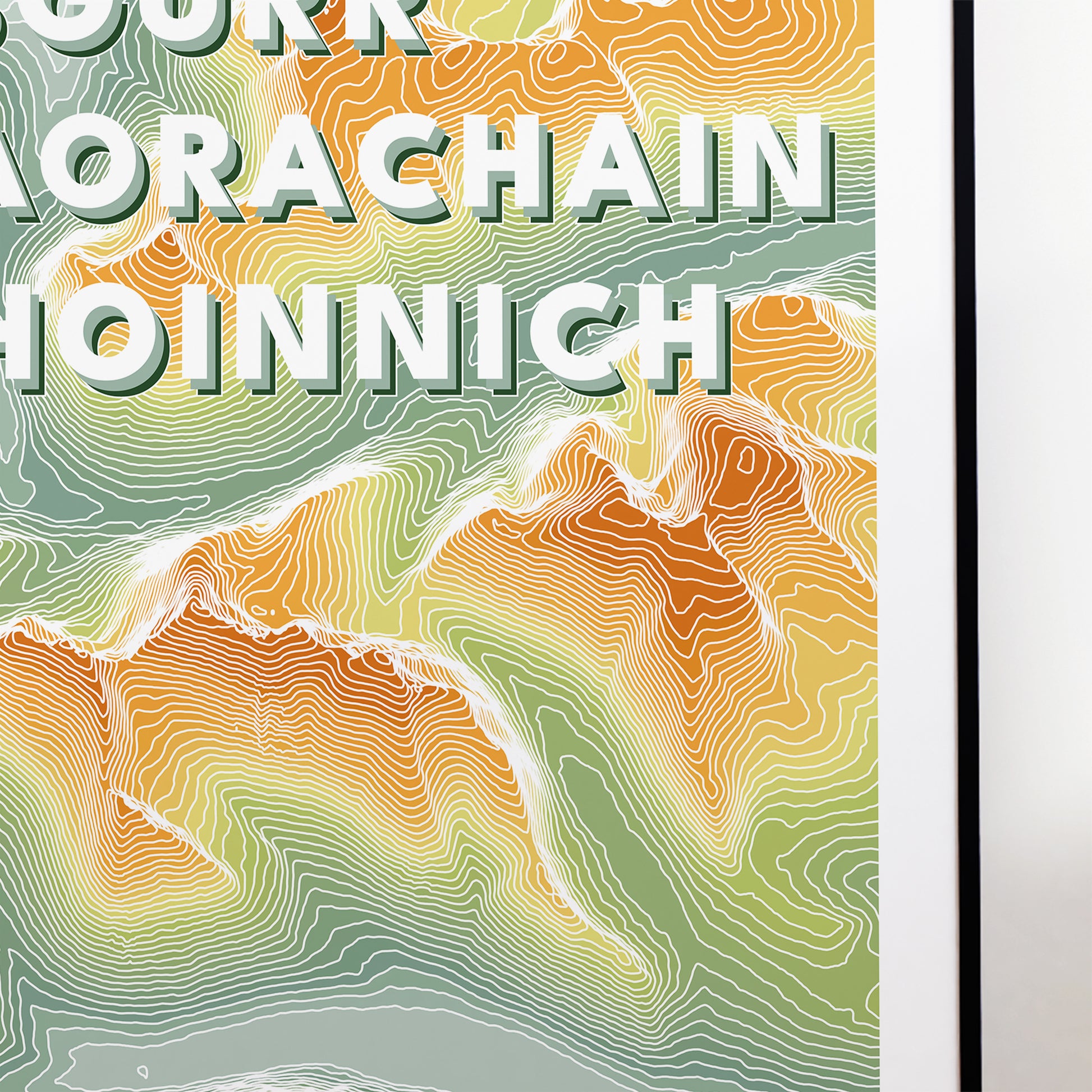 Sgurr_a_Chaorachain_Choinnich_TOpographic_Map_Print