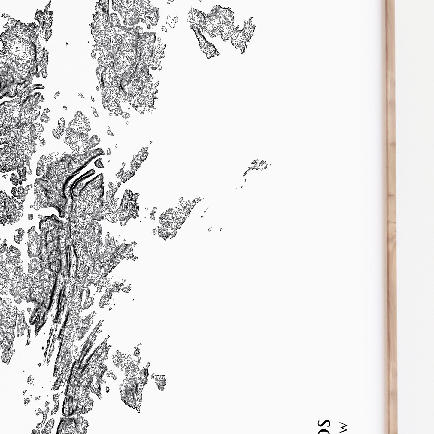 Shetland Islands Map Poster