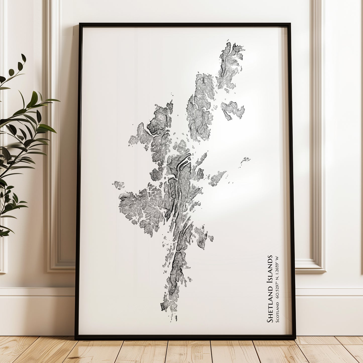 Shetland_Poster_Topographic_Map