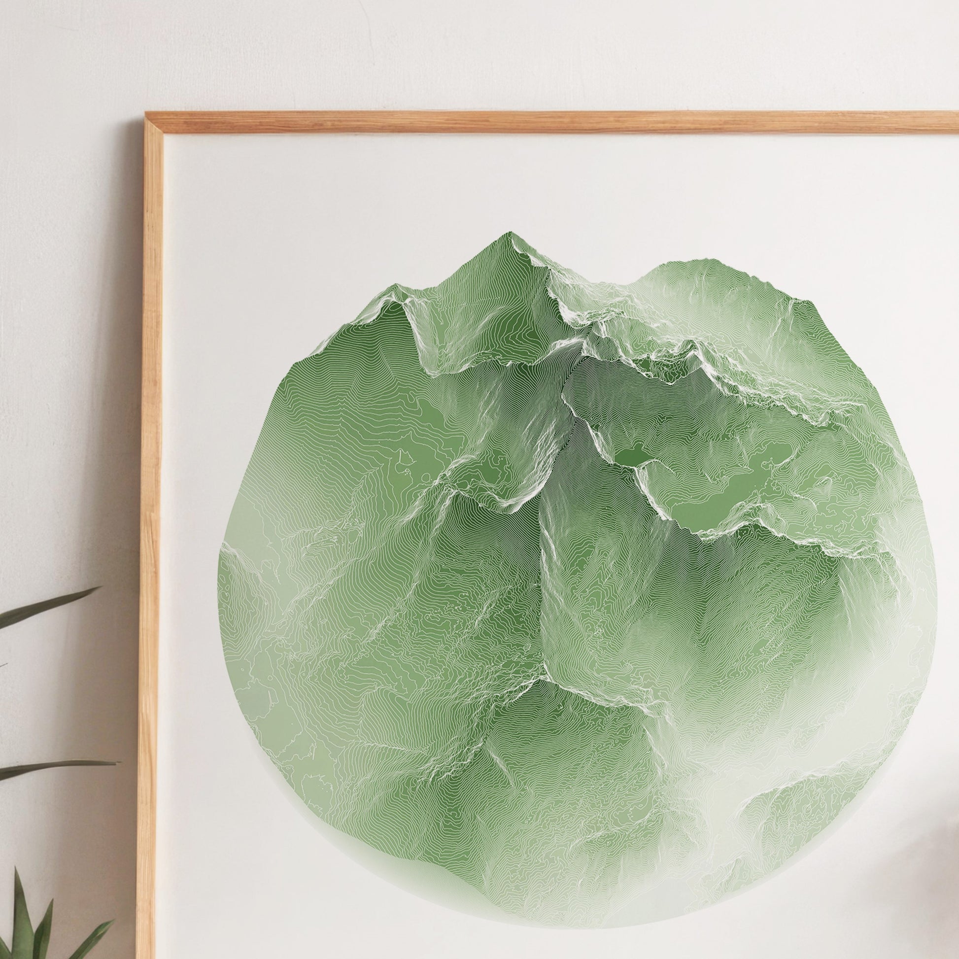 Snowdon Horseshoe Map Print