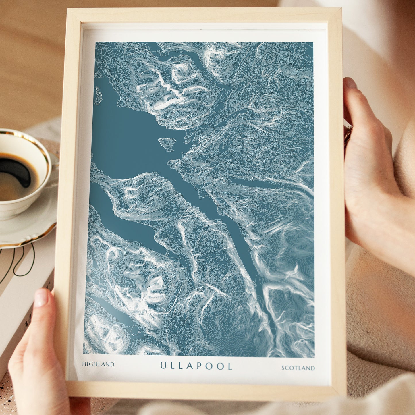 Ullapool Print Scotland Topographic Map Poster
