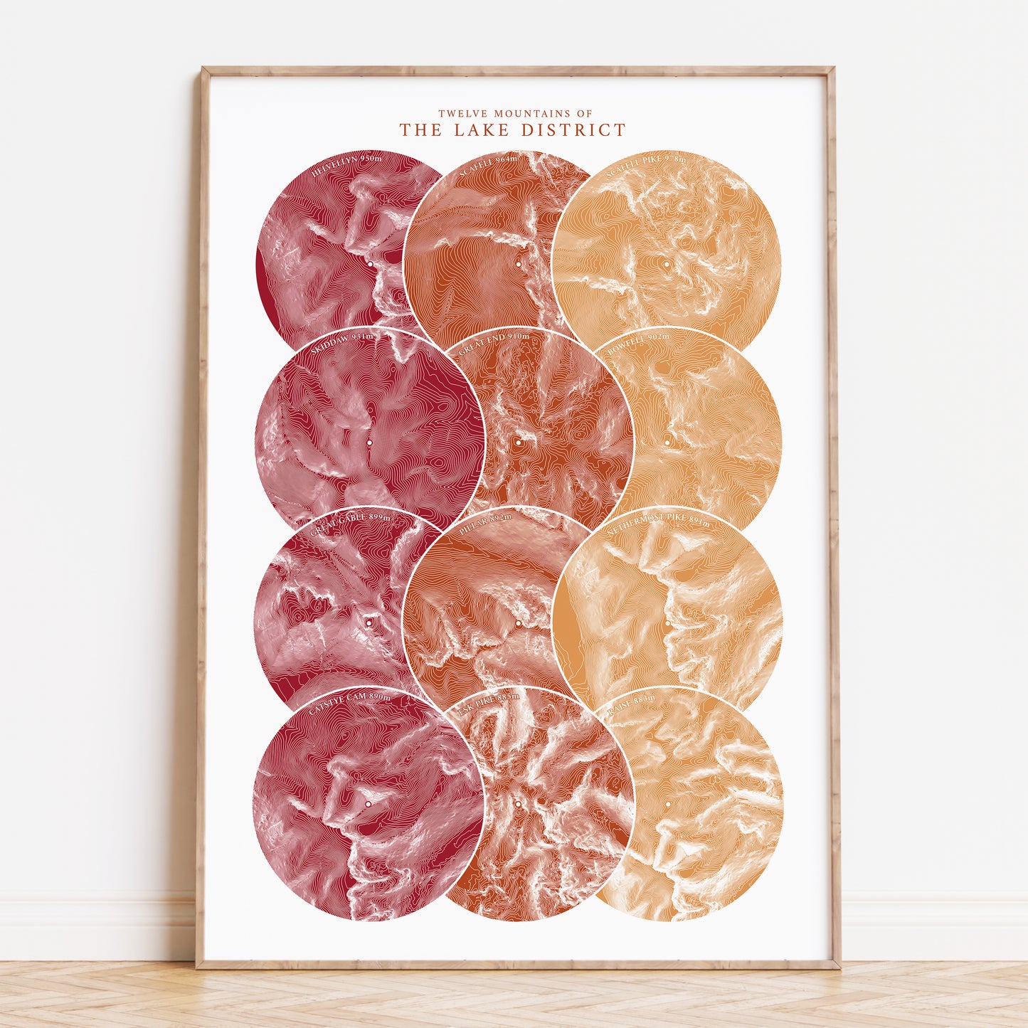 Wainwrights Topographic Poster