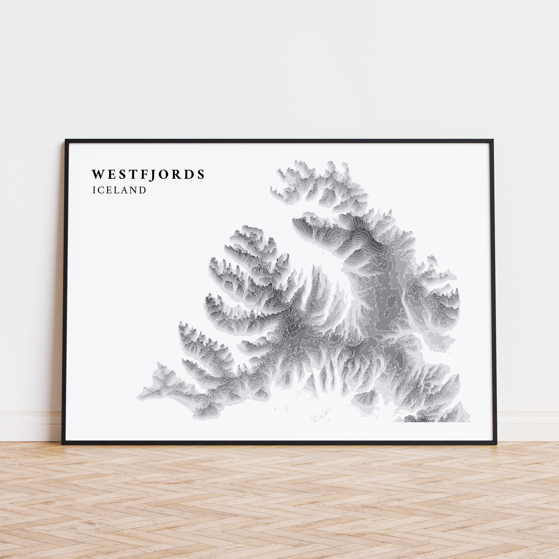 WestFjords Iceland Travel Poster