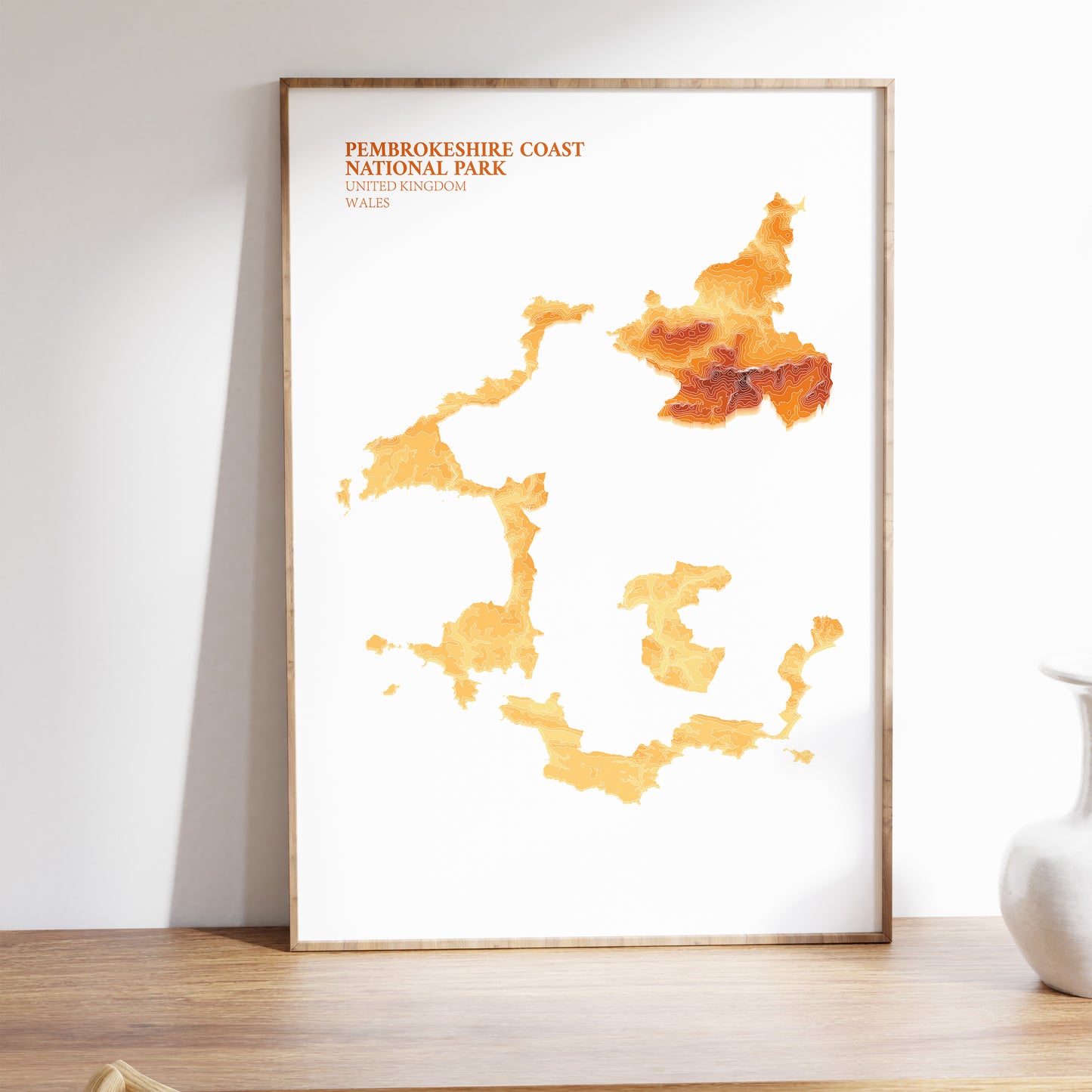 Pembrokeshire Coast National Park Print Topographic Map