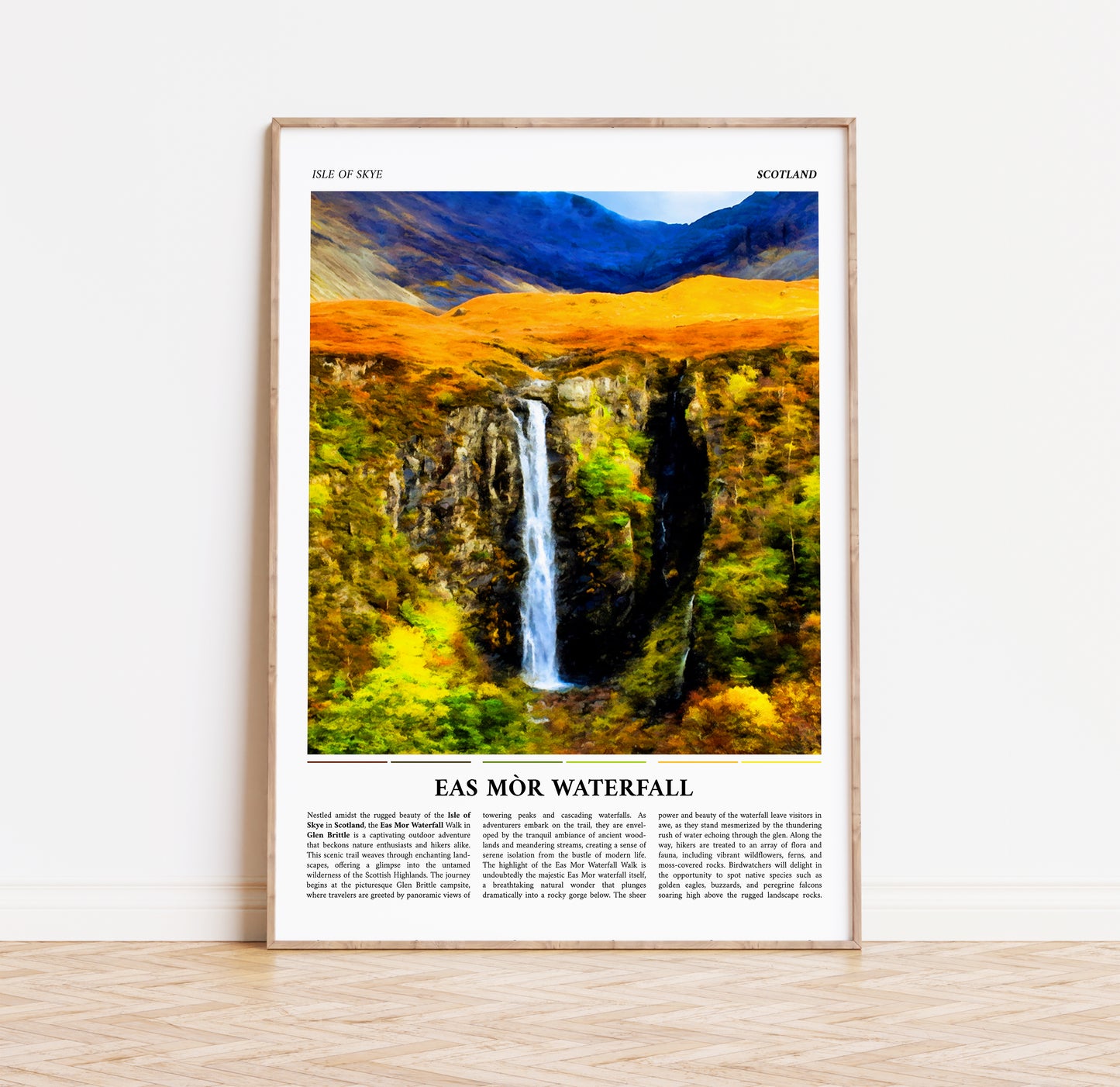 Isle of Skye Painting Style Travel Poster
