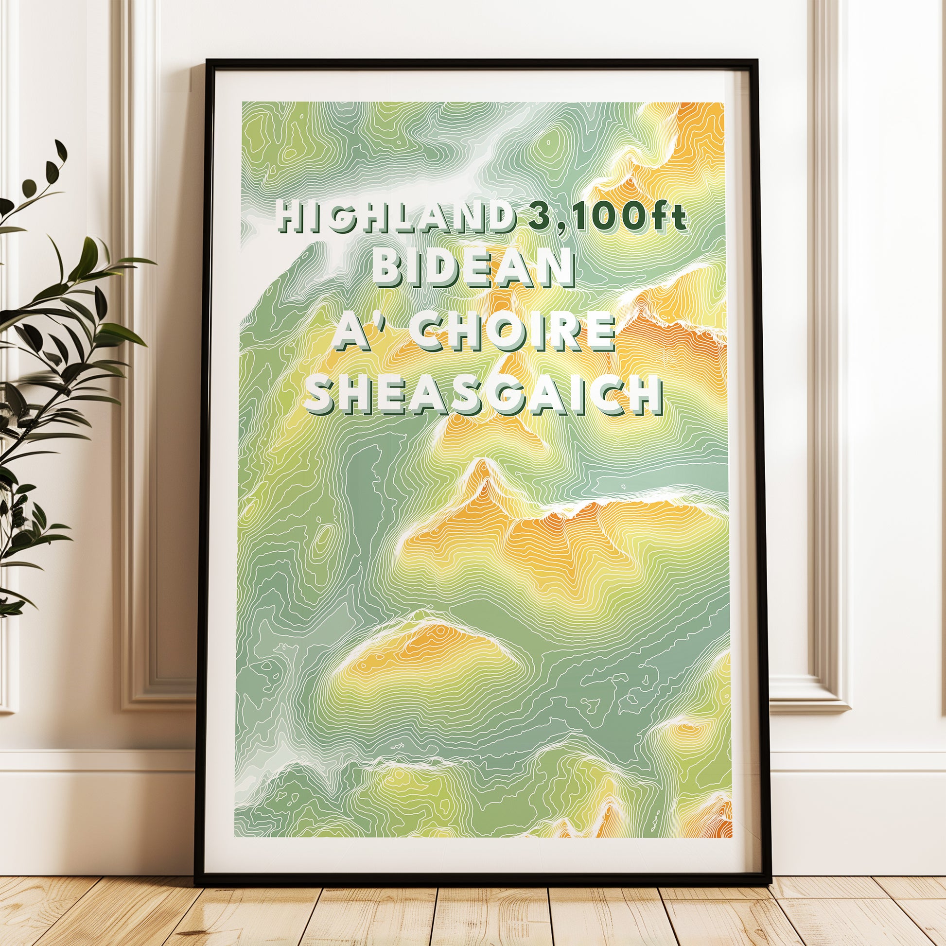 bidean_a_choire_sheasgaich_Munro_Print