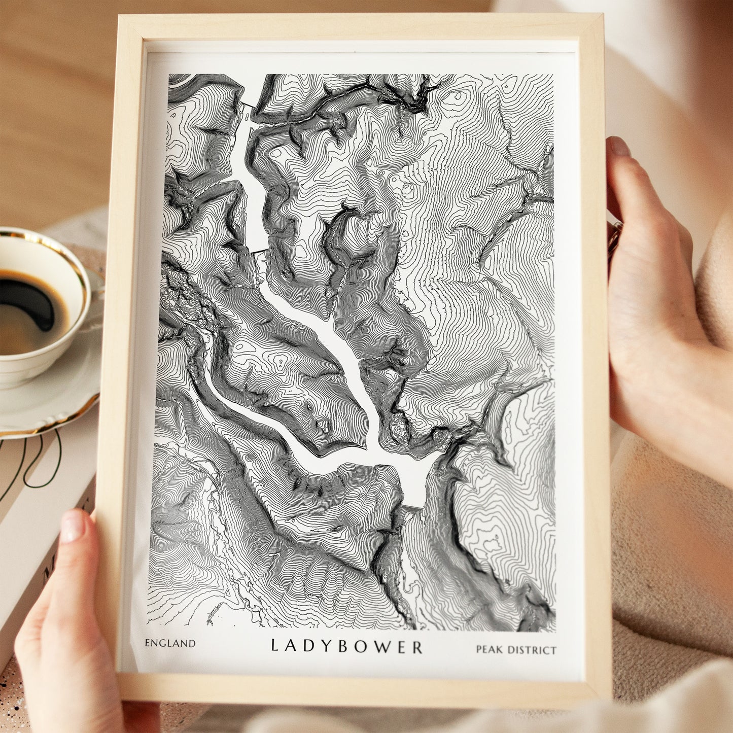 ladybower reservoir peak district poster